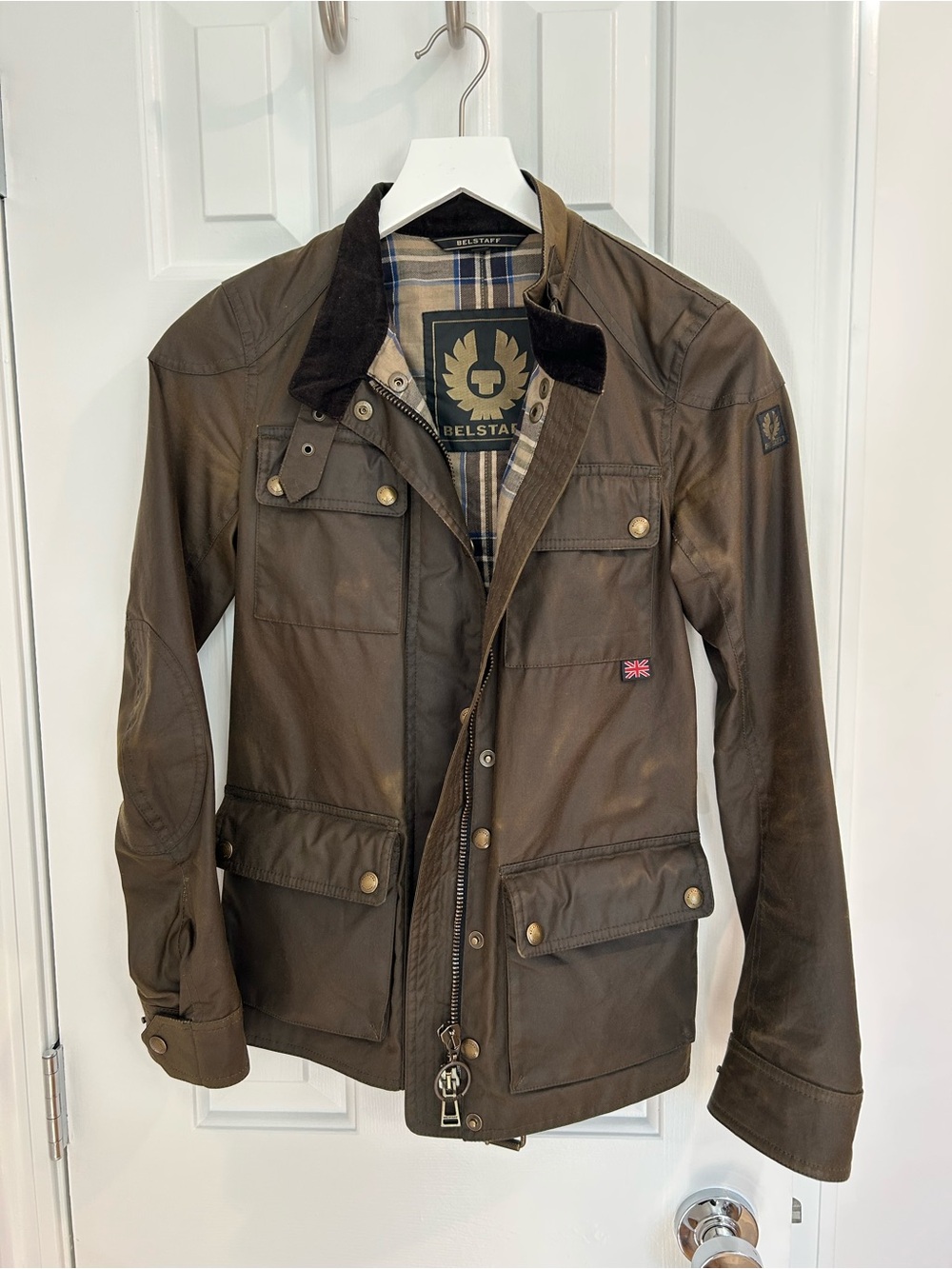 Belstaff Waxed Cotton Belted Field Jacket 38